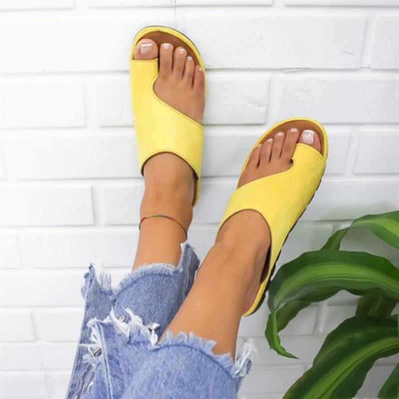 Womens Sandals New Female Shoes Comfy Platform Flat Sole Orthopedic Bunion Corrector Plus Size 35-43 Casual Shoes Woman