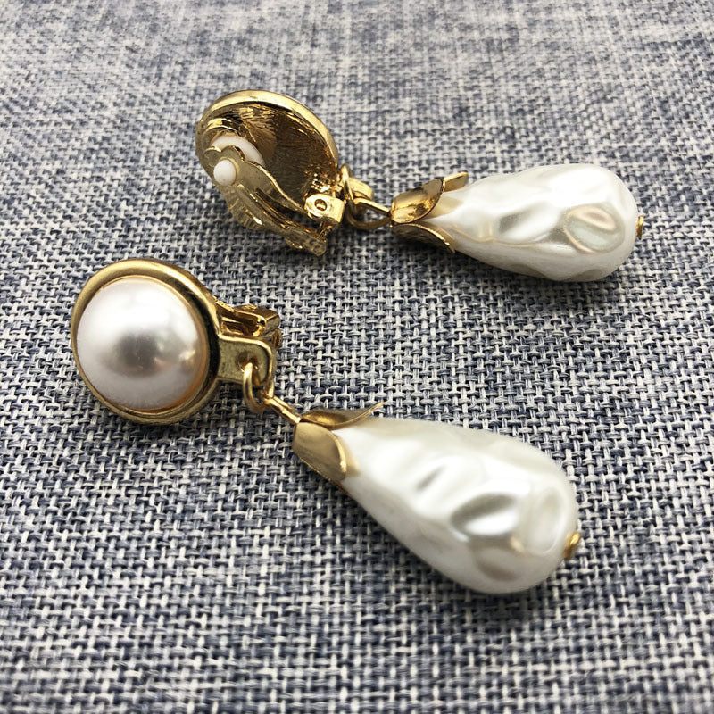 White Pearl Earrings Earrings Retro Drop Earrings