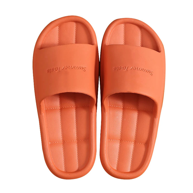 2022 Home Slippers Men Women Non-slip Bathroom Footwear Boys Girls Unisex Flip Flops Summer House Hotel Sandals Flat Shoes