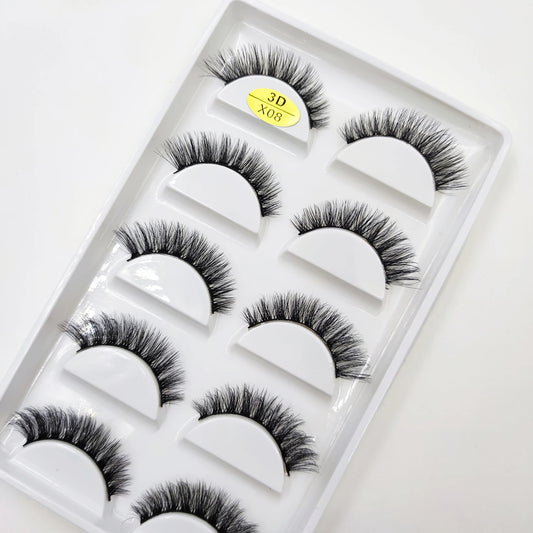 32 Style 5 Pairs Eyelash 3D Natural Mink False Eyelashes Makeup Fake Eye Lashes Faux Cilios Make Up Beauty Tools Wholesale