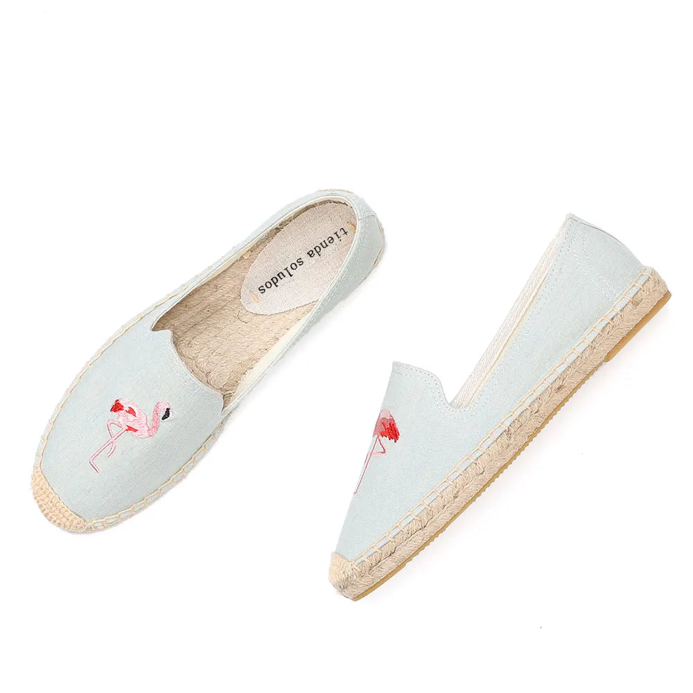 Woman Espadrilles Shoes 2022 Casual Real Sapatos Soludos Espadrille New Fashion Ballet Walking Ladies Flats Slip Fringe Sewing