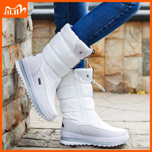 Winter Platform Women Boots Children Rubber anti-slip Snow Boots Shoes for women Waterproof Warm Winter Shoes Botas