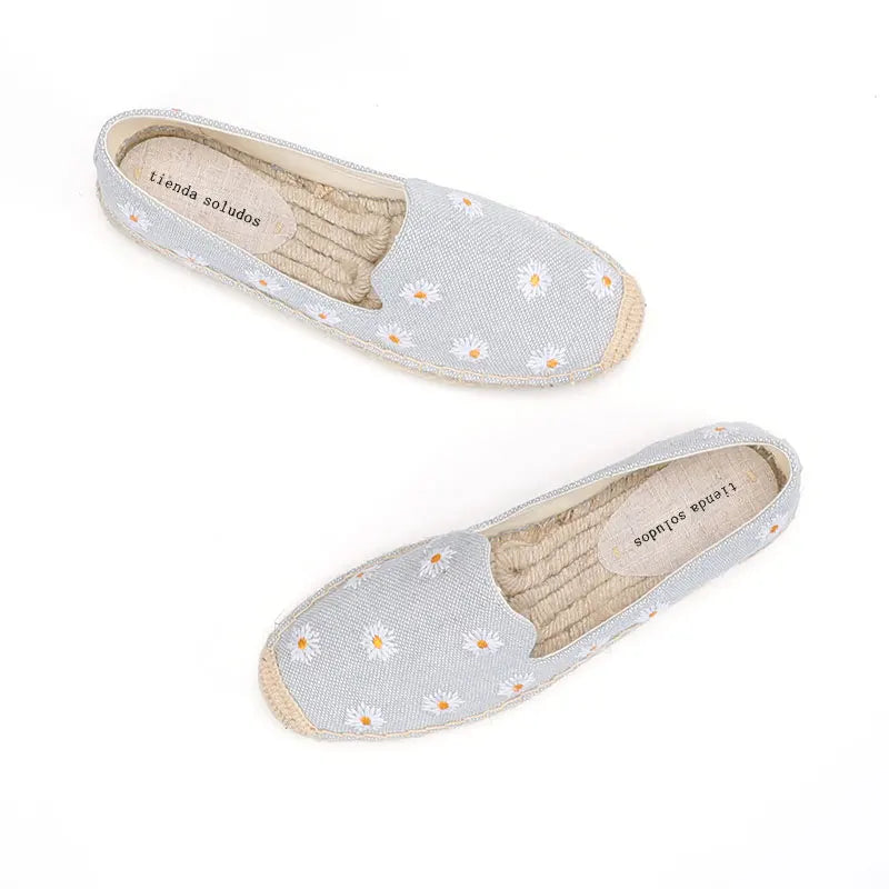 2021 Casual Round Toe Sale Hemp Sapatos Tienda Soludos Womens Espadrilles Flat Shoes Size Women's Ladies Zapatos De Mujer Daisy