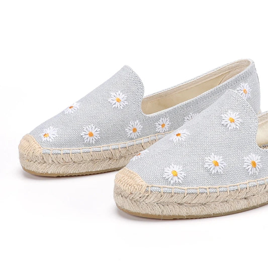 2021 Casual Round Toe Sale Hemp Sapatos Tienda Soludos Womens Espadrilles Flat Shoes Size Women's Ladies Zapatos De Mujer Daisy