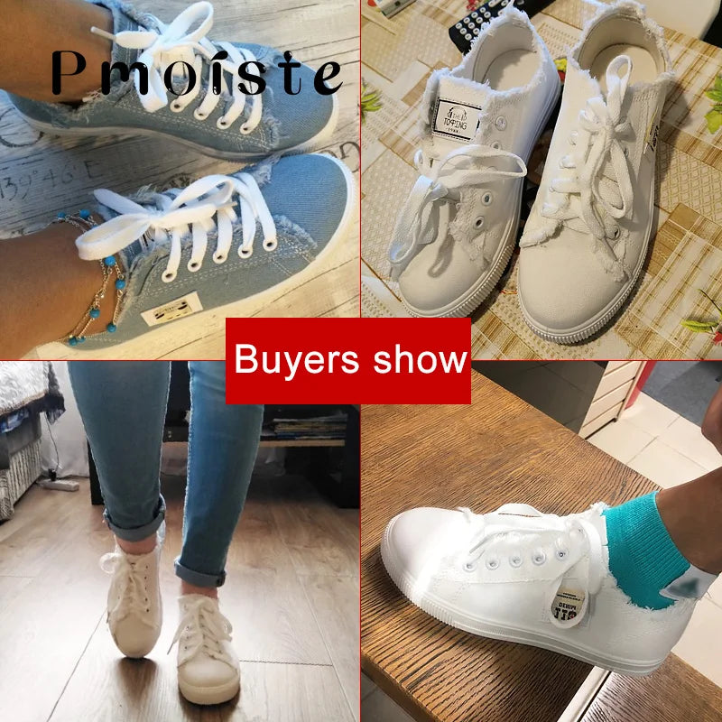 Women Canvas shoes Sneakers 2024 Hot Solid Lace-up Superstar Shoes for Girls Non-slip Size 35-42 Zapatillas mujer