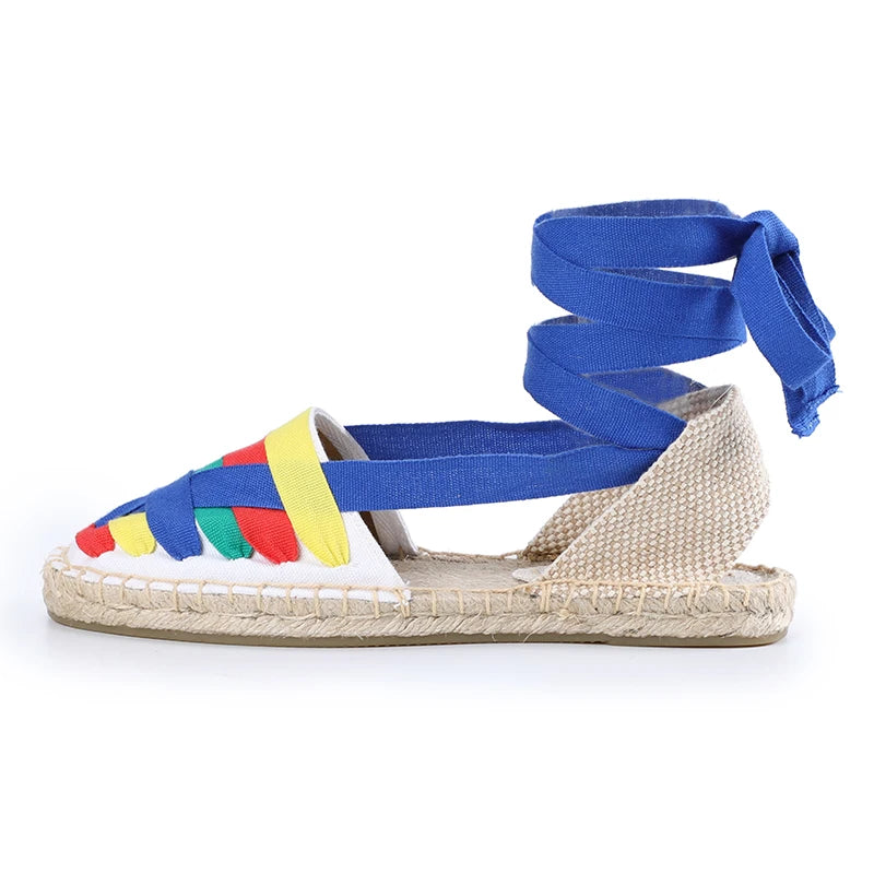 2021 Real Sapatos Mulher Sandals Tienda Soludos Women's Eternity Flat Espadrilles, Canvas Casual Slip On Shoe With Elastic Band