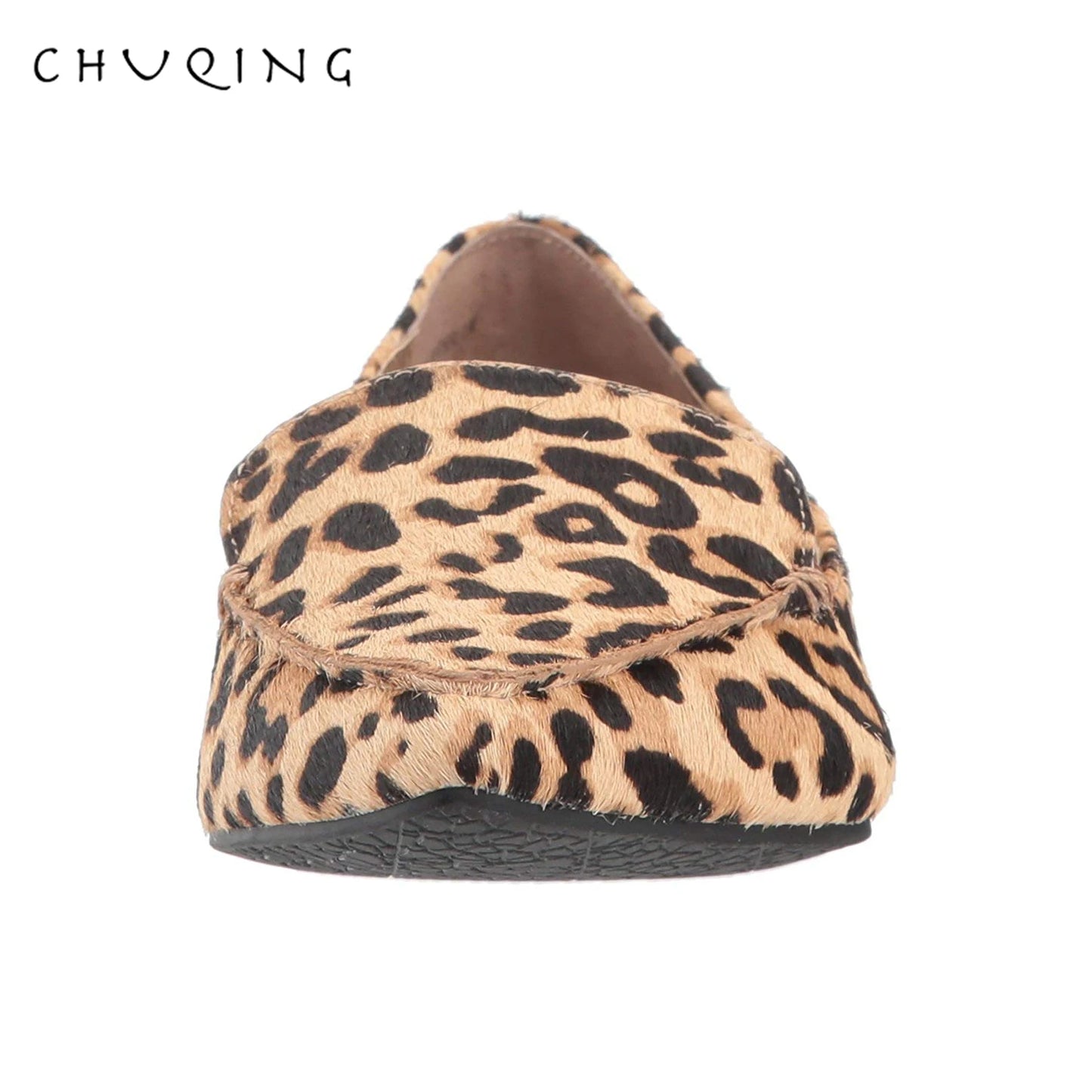 Women's Casual Flat Shoes Loafers Women Fashion Comfortable CHUQING Brand Leopard Shoes Trend Breathable and Comfortable