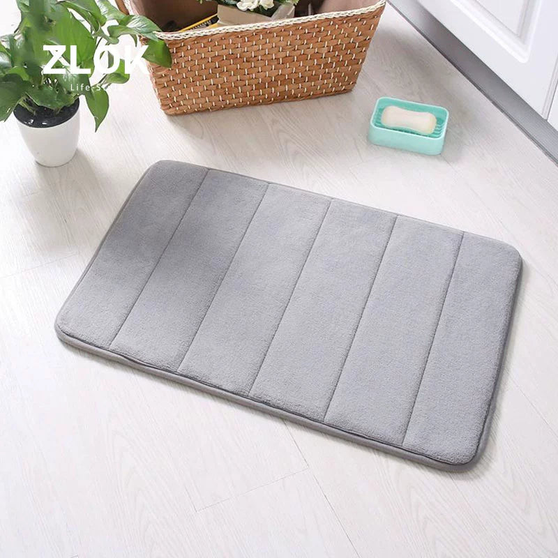 Thickened Kitchen Floor Mat Household Door Mat Bedroom Foot Mat Bathroom Bathroom Water-Absorbing Non-Slip Mat Ziyang Table Door Mat