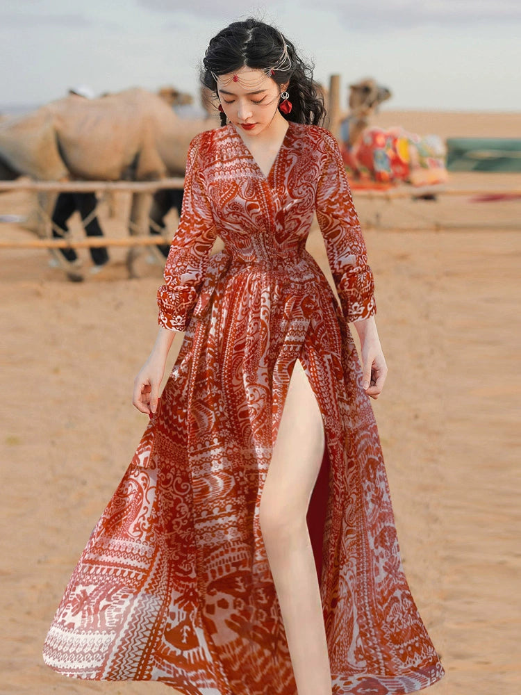 Desert Photography Seaside Vacation Wear Ethnic Dress