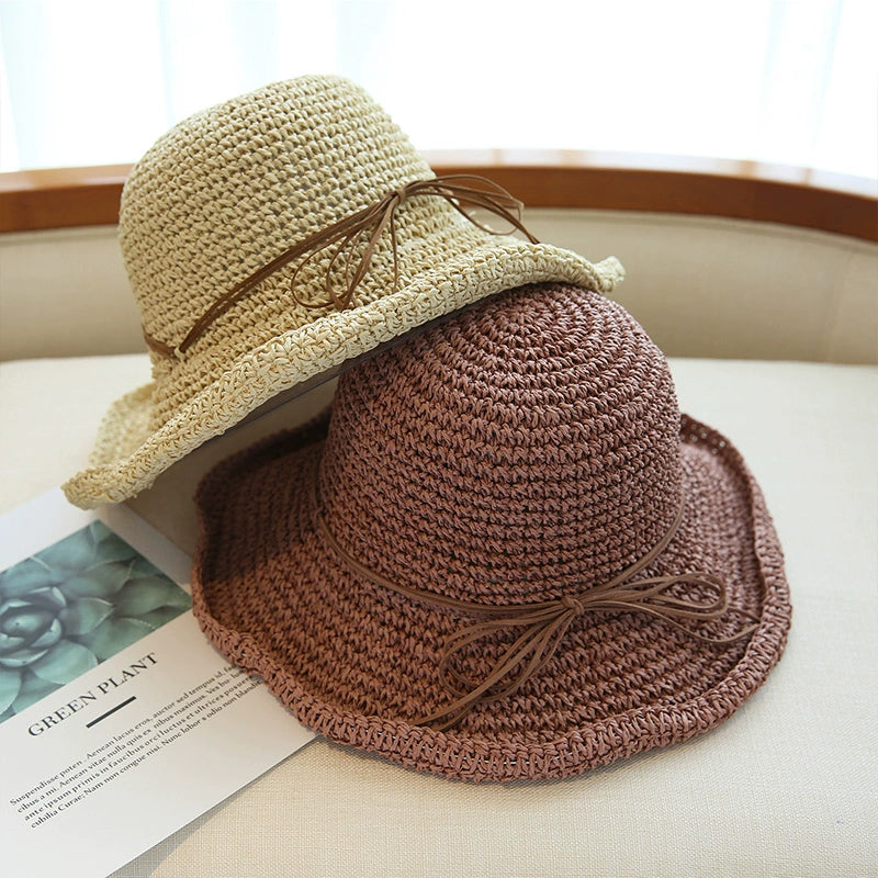 Sun Hat Female Wide Brim Foldable Outing All-Match Straw Hat