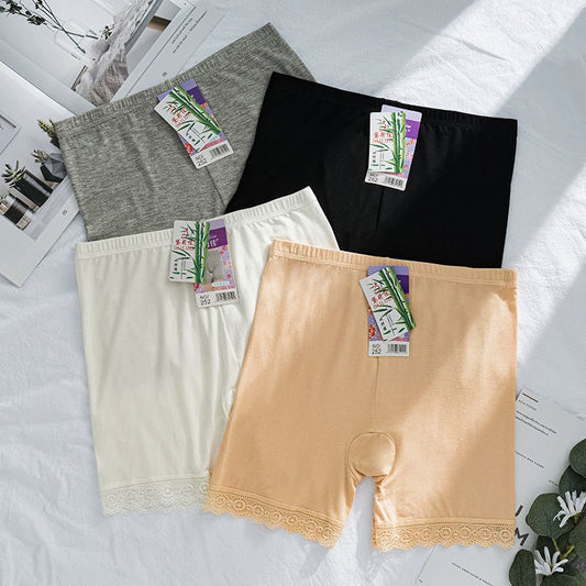 Thin Safety Pants Fashion Tape Women Summer Shorts Safety Pants Hot Pants and Bermuda Shorts Modal Basic Leggings Extra Large Size