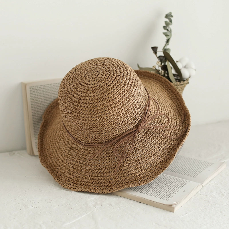 Sun Hat Women's Summer Little Fresh Seaside Travel Straw Hat