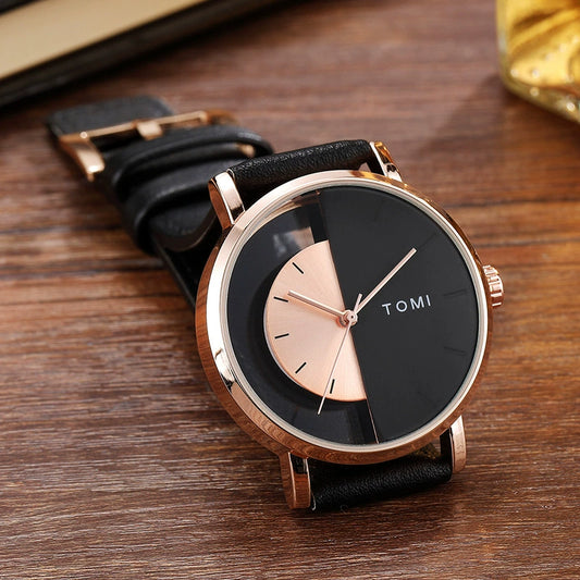 Black Technology Graceful Personality Male and Female Niche Style Student Watch