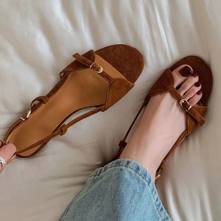 Casual Solid Color Round Toe Solid Color Women's Sandals