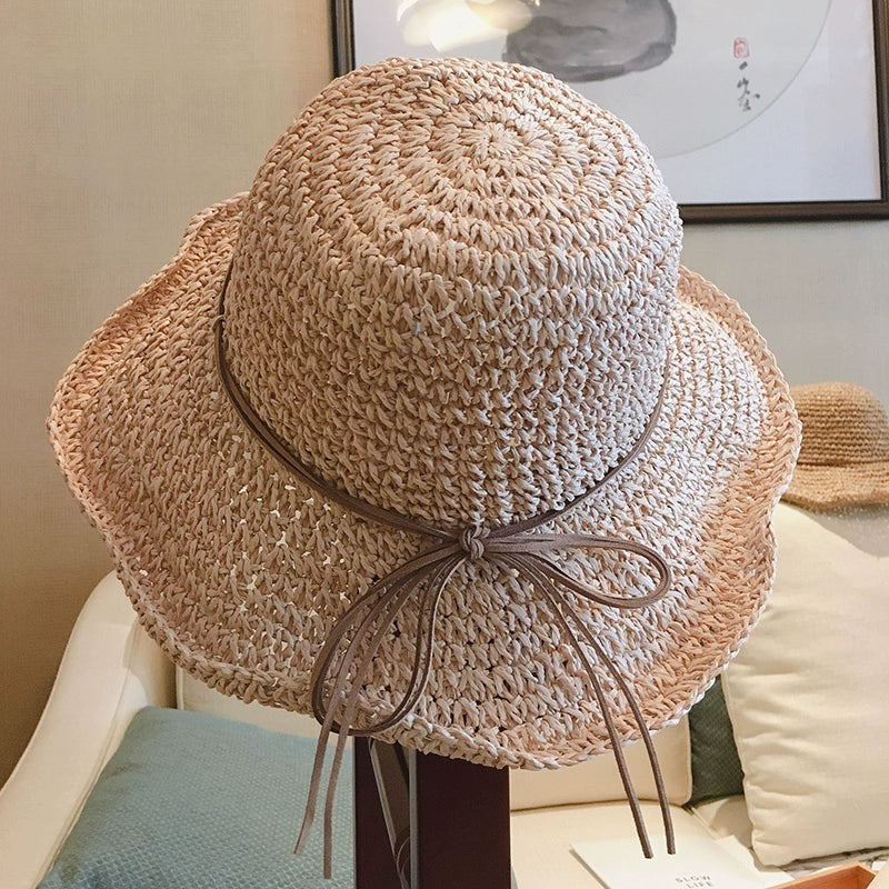 Sun Hat Female Wide Brim Foldable Outing All-Match Straw Hat