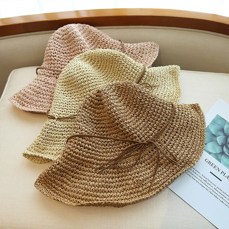 Sun Hat Female Wide Brim Foldable Outing All-Match Straw Hat