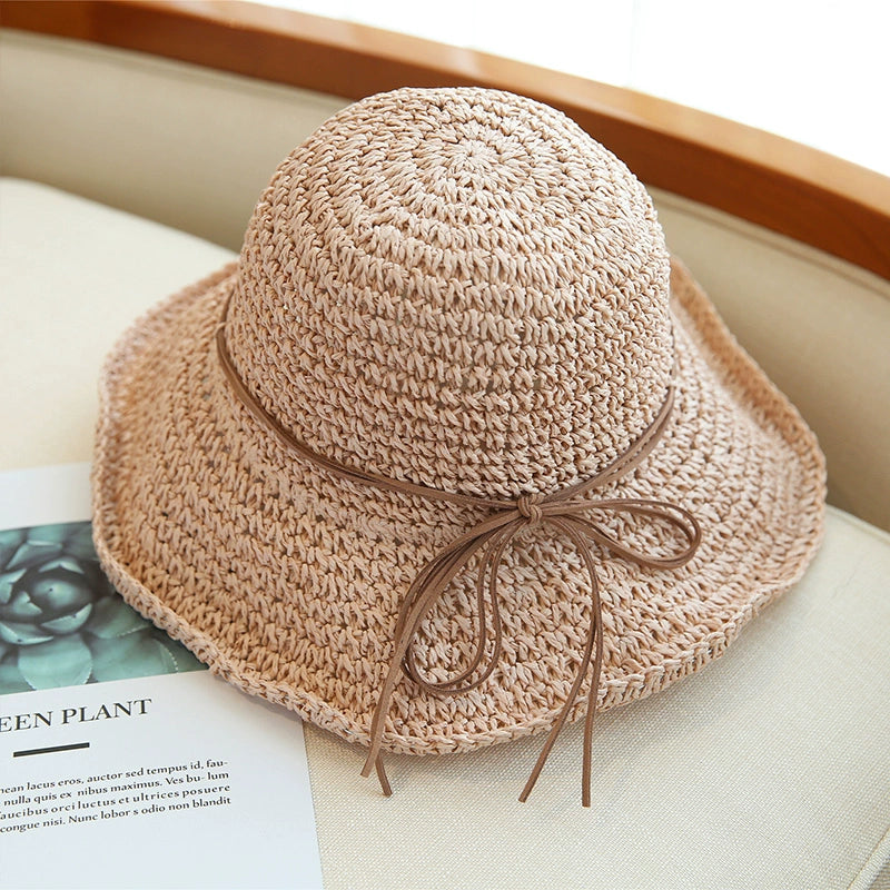 Sun Hat Female Wide Brim Foldable Outing All-Match Straw Hat