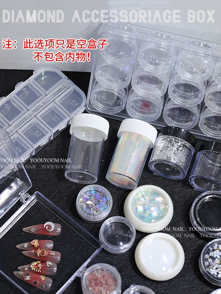 Wear Nail Tip Diamond Decorations Classification Multiple Models Storage Box