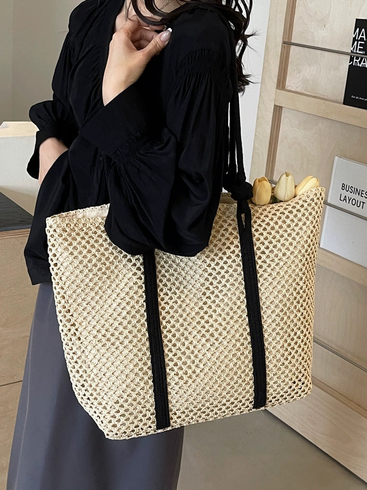 Bag Female Work Clothing One Shoulder Seaside Holiday Straw Woven Bag