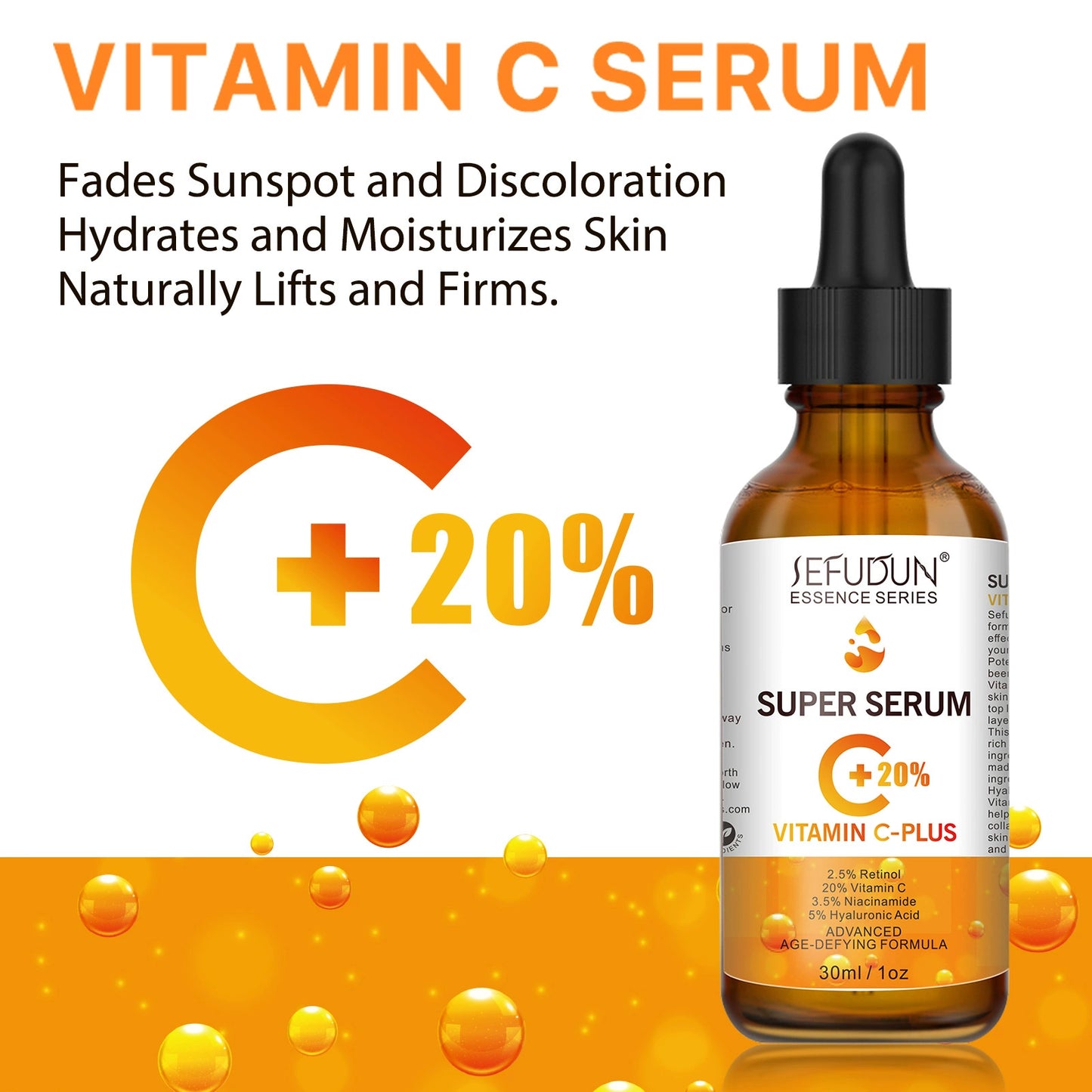 Vitamin C Serum for Face Anti-Aging Face Eye Serum Vitamin C Essence