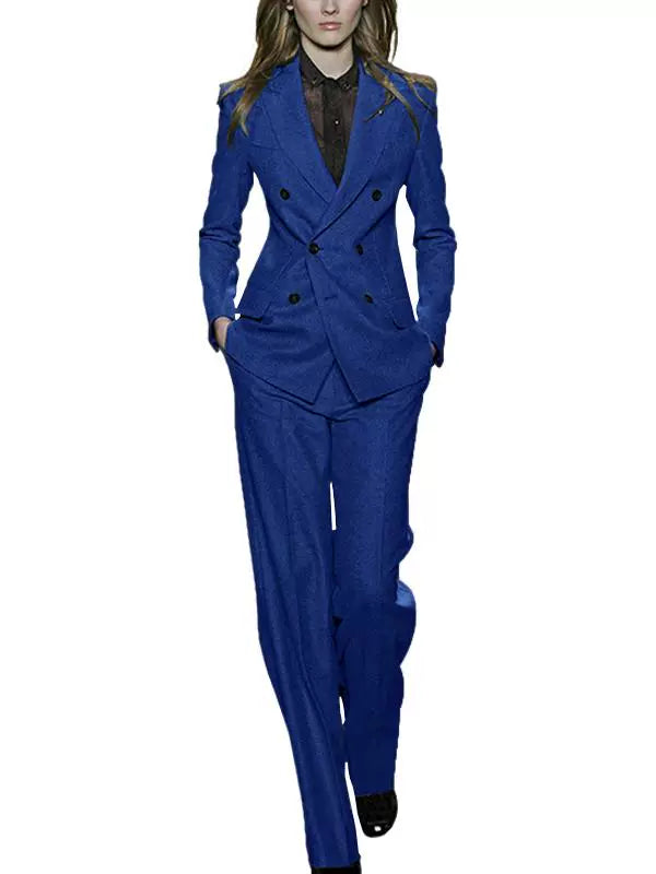 Adult Lady like Woman Lightly Mature Professional Slim Fit Suit Fashion Suit