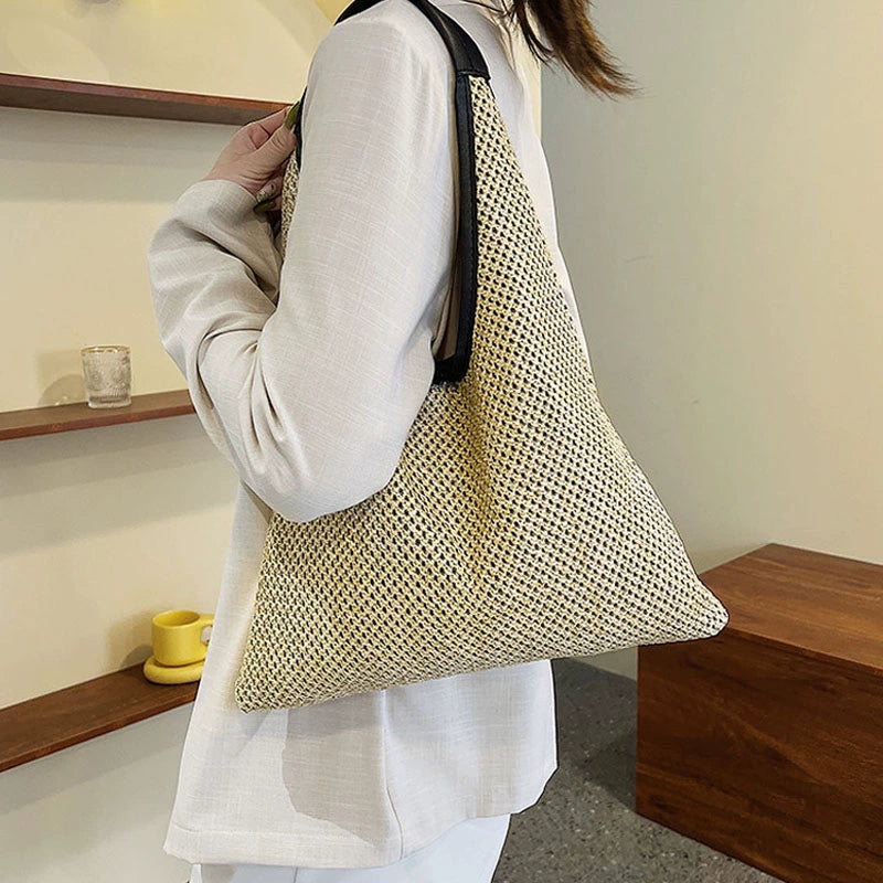 Bag Women's Advanced Texture Niche Style Vest Straw Woven Bag