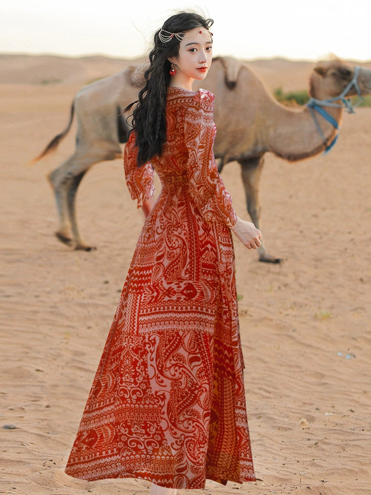 Desert Photography Seaside Vacation Wear Ethnic Dress