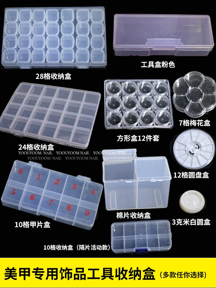 Wear Nail Tip Diamond Decorations Classification Multiple Models Storage Box