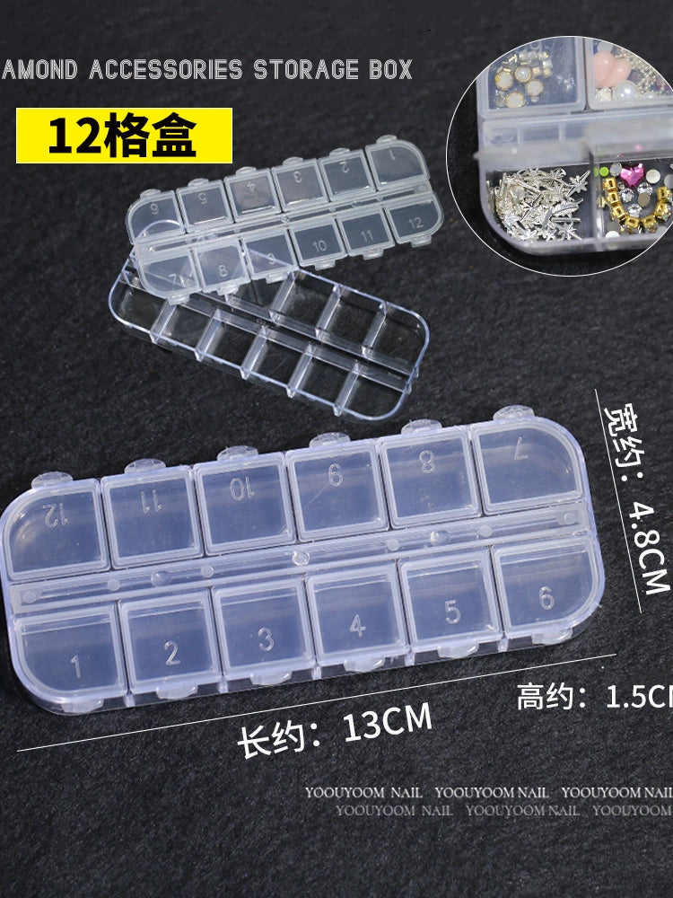 Wear Nail Tip Diamond Decorations Classification Multiple Models Storage Box