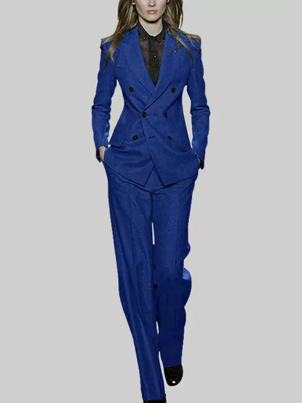 Adult Lady like Woman Lightly Mature Professional Slim Fit Suit Fashion Suit