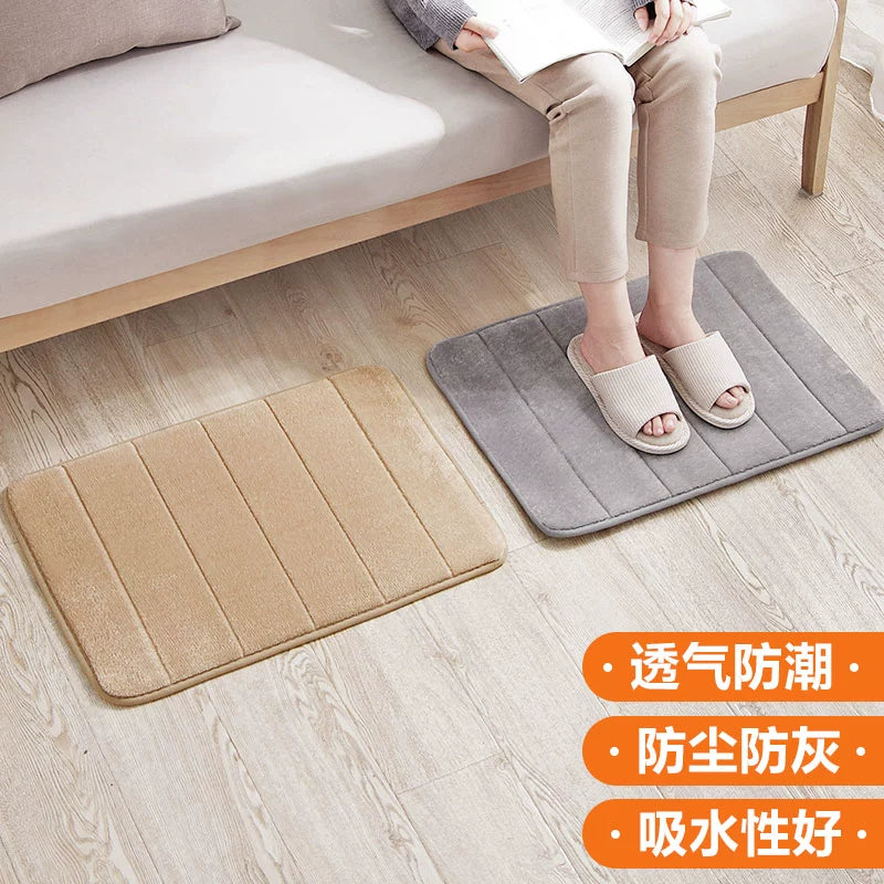 Thickened Kitchen Floor Mat Household Door Mat Bedroom Foot Mat Bathroom Bathroom Water-Absorbing Non-Slip Mat Ziyang Table Door Mat