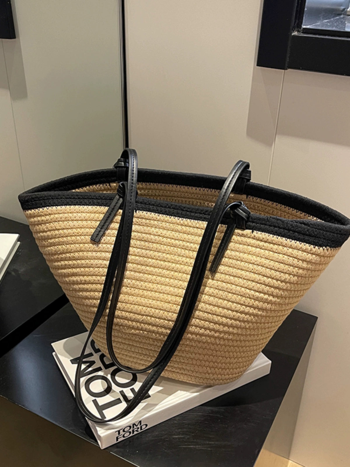 Women's Bag Work Clothing Super Hot All-Match Tote Straw Woven Bag