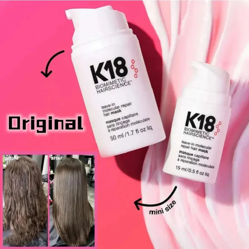 150ml K18  Leave-In Molecular Hair Mask Repairs Dry or Damaged Reverse Hair Damage Conditioner Restoring Hair Health