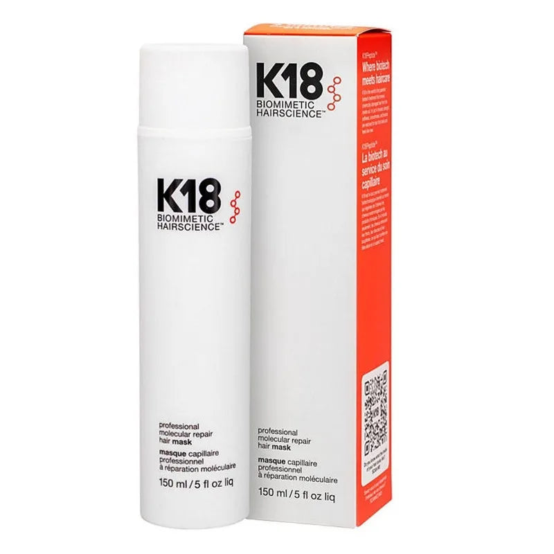 150ml K18  Leave-In Molecular Hair Mask Repairs Dry or Damaged Reverse Hair Damage Conditioner Restoring Hair Health