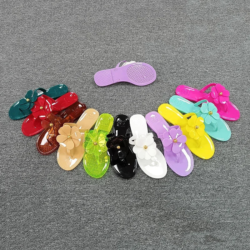 2023 New Slippers Womens Summer  Europe and America Large Size Flip-flops Flat Bottom Summer Women Outside Slippers