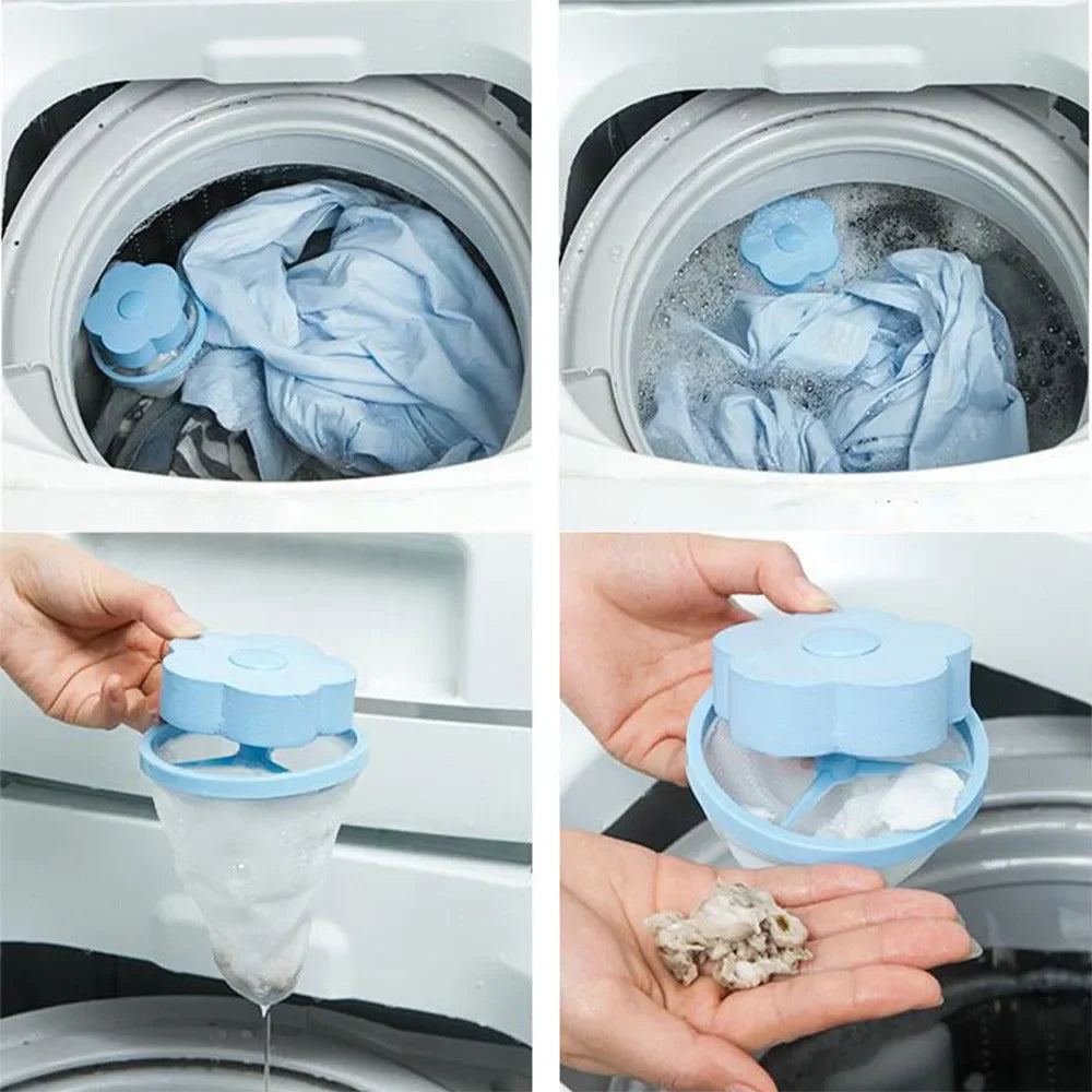 Washer Filter Bag Mesh Filtering Hair Removal Floating Pet Fur Lint Hair Catcher Hair Stopper Remover Laundry Cleaning Bag Tpols