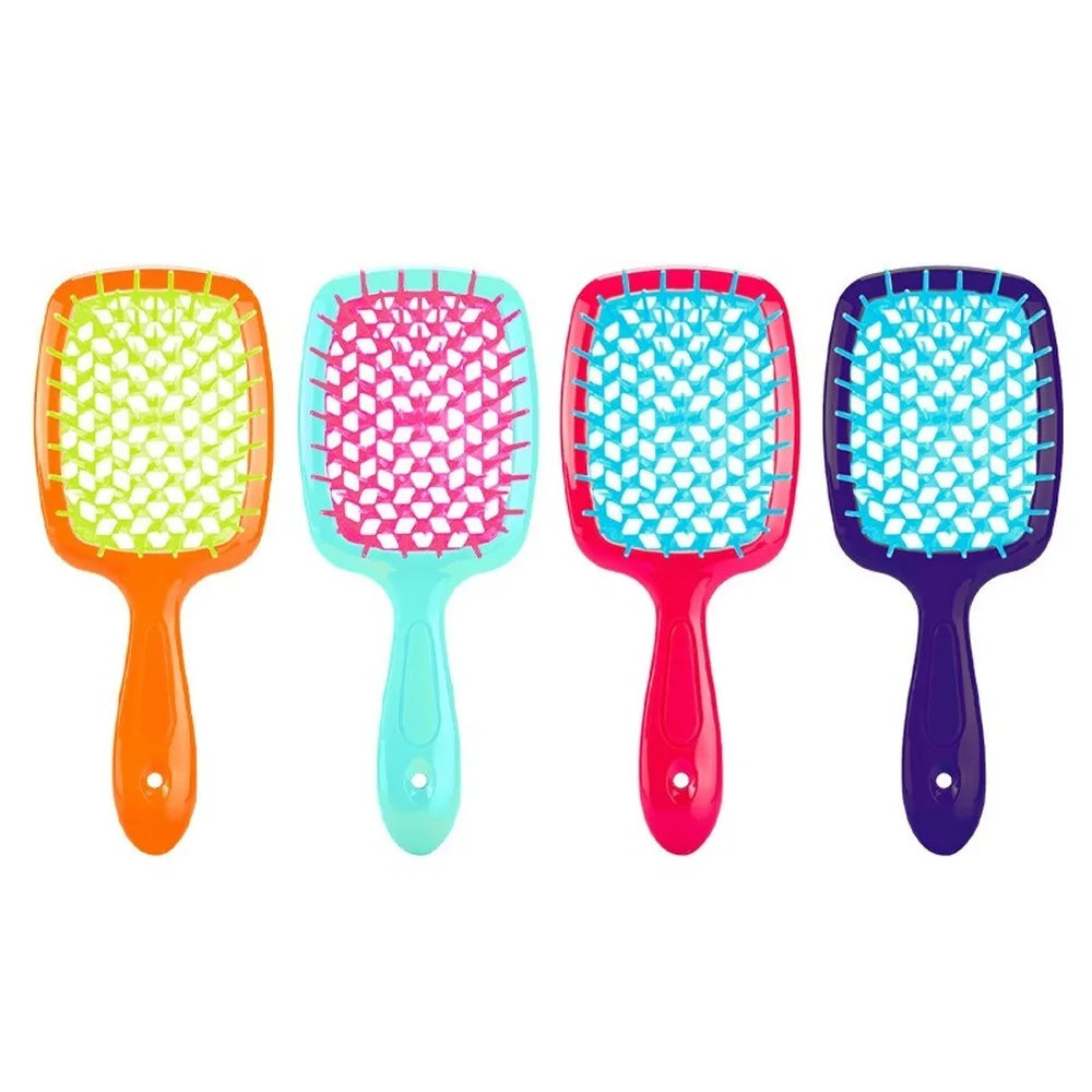 Tangled Hair Comb Detangling Hair Brush Massage Combs Barber Comb Hollow Out Wet Curly Hair Brushes Salon Hair Styling Tools