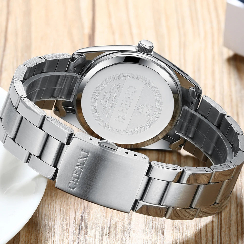 CHENXI New Fashion Watches Men Top Brand Luxury Men's Wristwatch Stainless Steel Sport Waterproof Quartz Clock Male