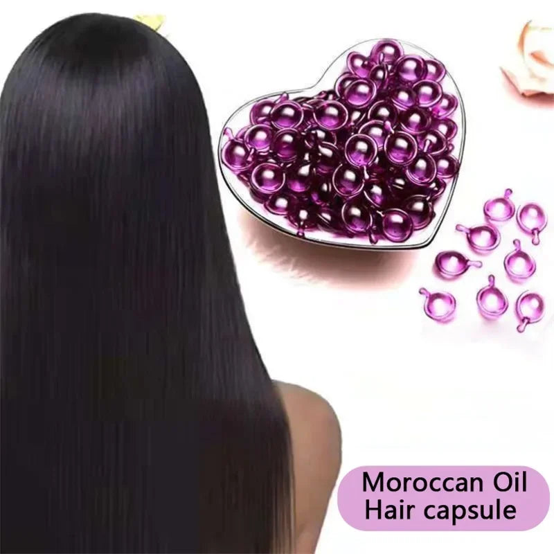 20/30pcs Hair Vitamin Capsule Keratin Complex Oil Smooth Silky Hair Serum Moroccan Oil Anti Hairs Loss Hair Mask Repair Damaged