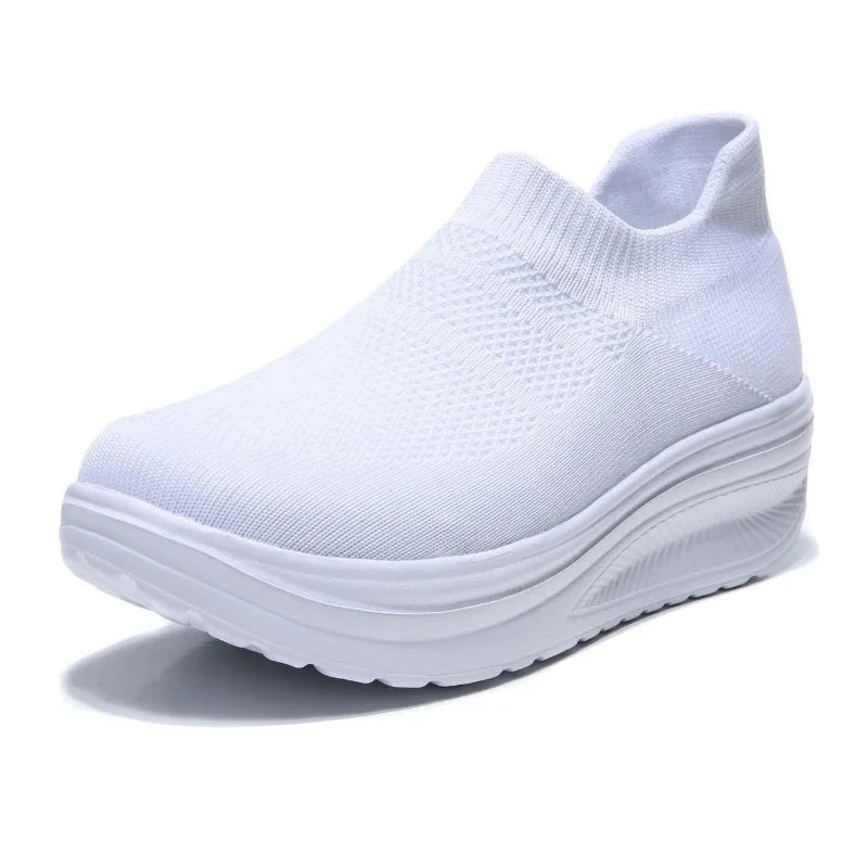 Comemore Super Light Comfortable Shoes 2023 Female Mesh Breathable Sneaker Plataforma Mujer Women Shoes Summer Weave Sneakers