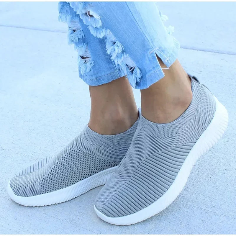 Women Sneakers Fashion Socks Shoes Casual White Sneakers Summer Knitted Vulcanized Shoes Women Trainers Tenis Feminino