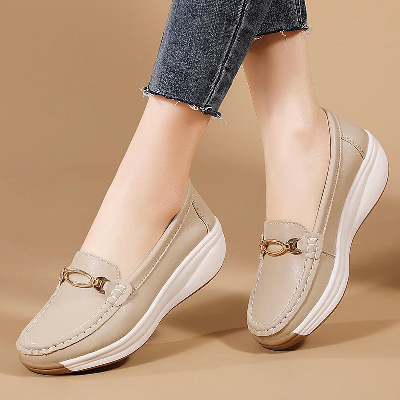 Women Casual Sneakers Printed Side Zipper Platform Plus Size Vulcanized Shoes Zapatillas Mujer Sapato Plataforma Feminino