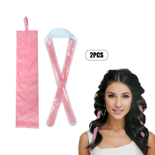 Very Cheap Magic GelCurler Hair with Gel Beads Heartless Headband Jelly Curls Wand Microwave Rod Low No Heat Wave Roller Kit