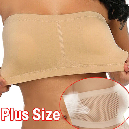 Breathable Mesh Tube Bra Strapless Crop Tops Women Ladies Sexy Bralette Bra Bandeau Summer Dress Shouderless Crop Top