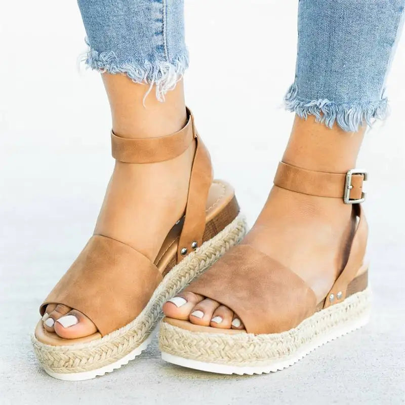 Wedges Shoes For Women High Heels Sandals Summer Shoes 2023 Flip Flop Chaussures Femme Platform Sandals Plus Size 35-43