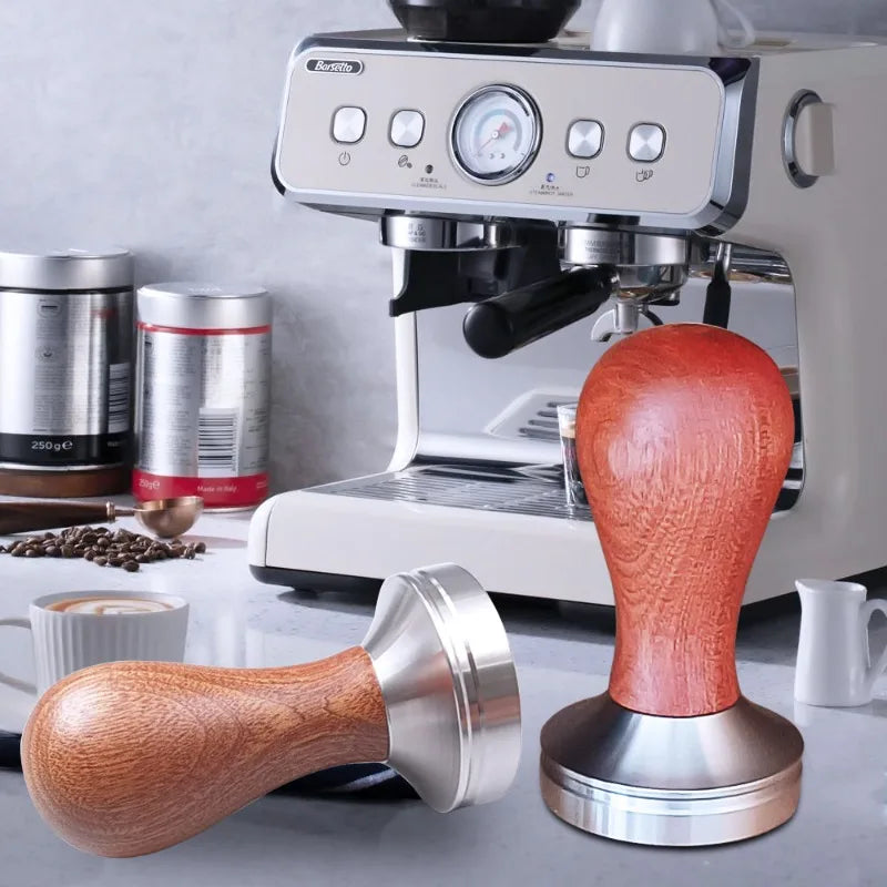 Tamper for Coffee Accessories Barista Tools Espresso Tamping Station Maker Coffe Machine Bar Presser Cafe Cofee Shop Tamp Dining