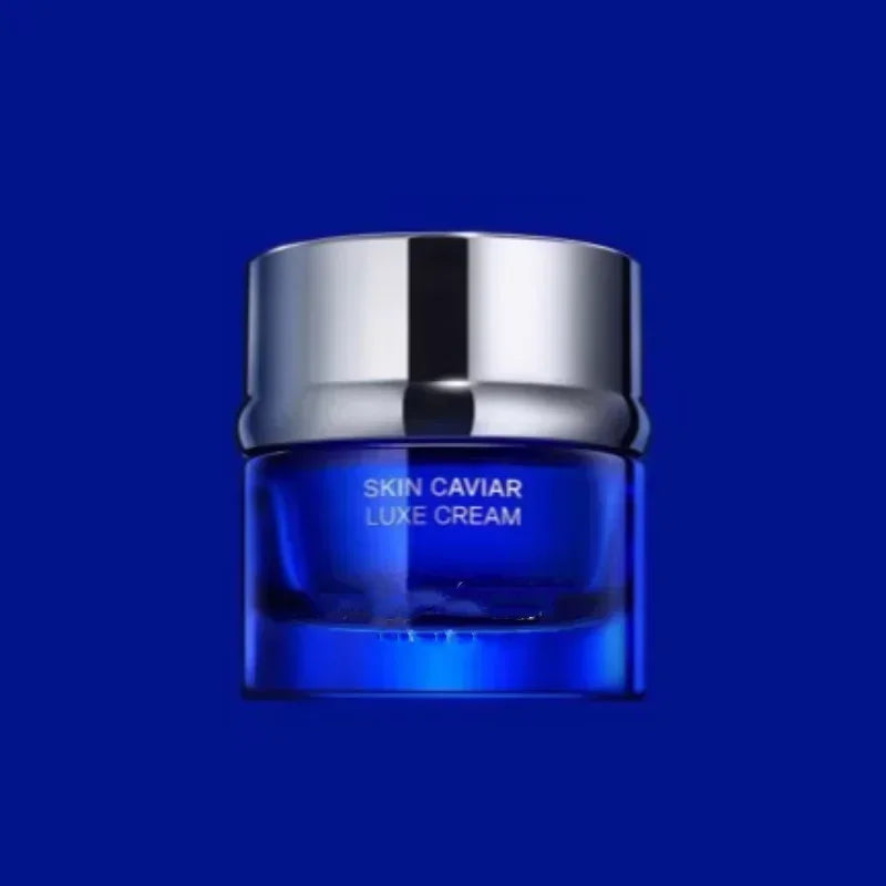 2024 Switzerland Caviar Face Cream Eye Serum Fade Fine Lines Moisturizing Lotion Facial Cleanser Loose Powder Skincare Set