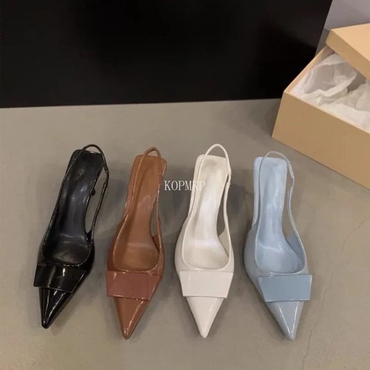 Women High Heels Shoes Sandals Sexy Pointed Toe Dress Party Shoes Summer Slippers 2024 Designer New Pumps Mujer Zapatillas