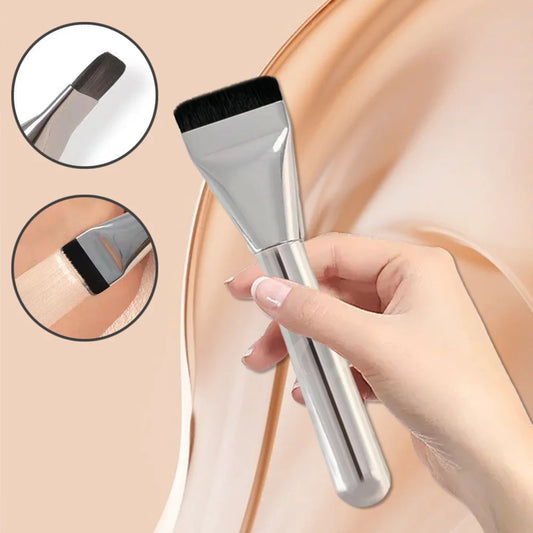 Ultra Thin Foundation Brush Soft Hair Thin Face Contour Brush BB Cream Blender Mixed Foundation Cream Makeup Brush Makeup Tool