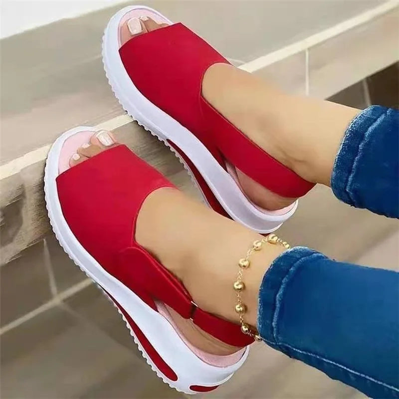 2022 Fashion New Women Sandals Soft Stitching Ladies Sandals Comfortable Flat Sandals Women Open Toe Beach Shoes Woman Footwear